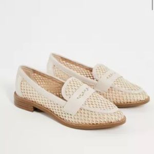 ASOS DESIGN Mail loafers in natural fabrication